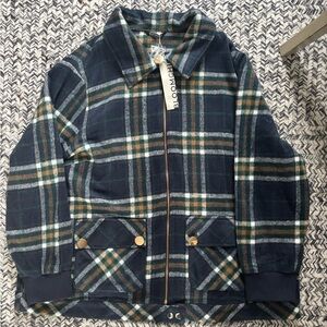 NWT BloomChic Gingham Plaid Jacket Women’s Size 2XL